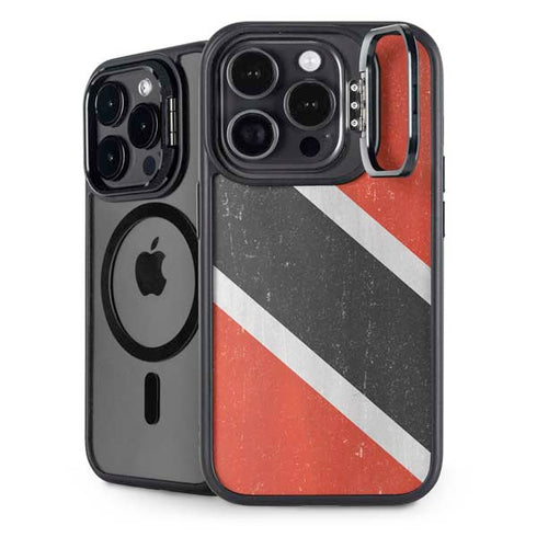Trinidad and Tobagao Flag Distressed iPhone 16 Pro Kickstand Case